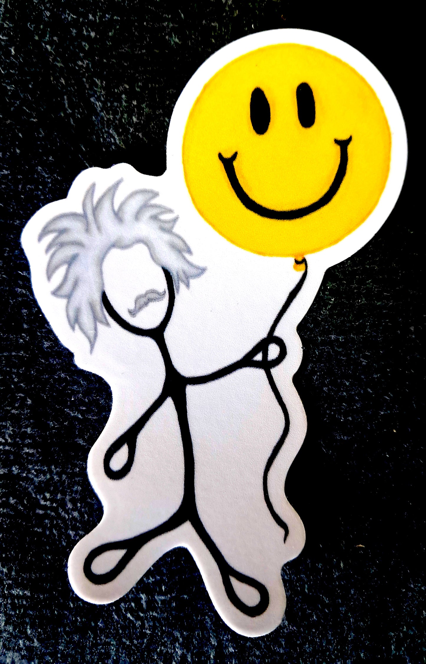 "EINSTEIN'S THEORY OF HAPPINESS" STICKABLE